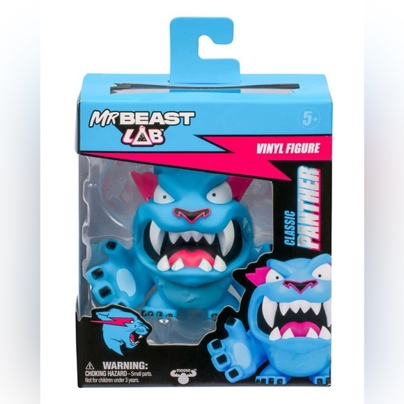 MrBeast Lab Other - CLASSIC PANTHER VINYL FIGURE -BLUE AND PINK